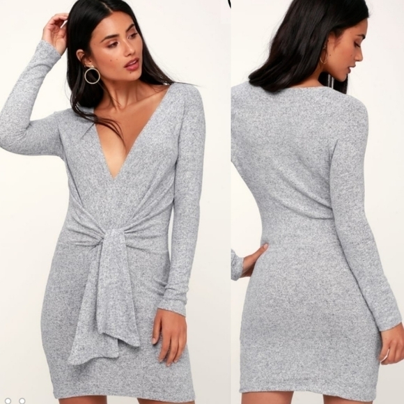 Free People | Ginger Heathered Navy Blue D… - Picture 2 of 10